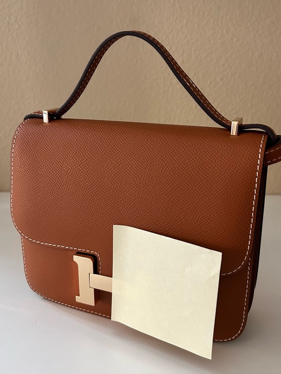 Handbags - 19cm Golden Brown Epsom Leather H Box